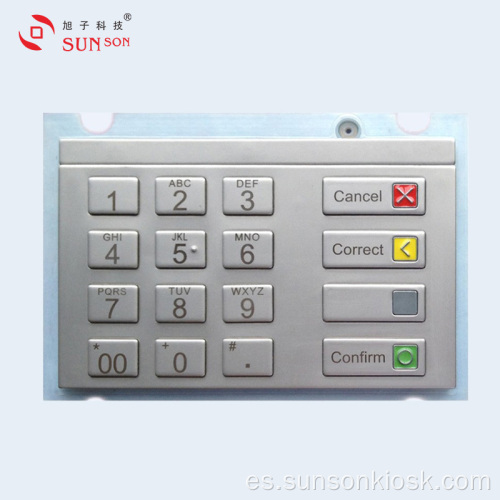 Teclado PIN de cifrado de tamaño mediano para quiosco de pago